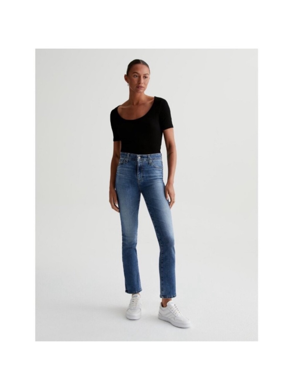 AG Mari High Rise Straight Jeans Size 25